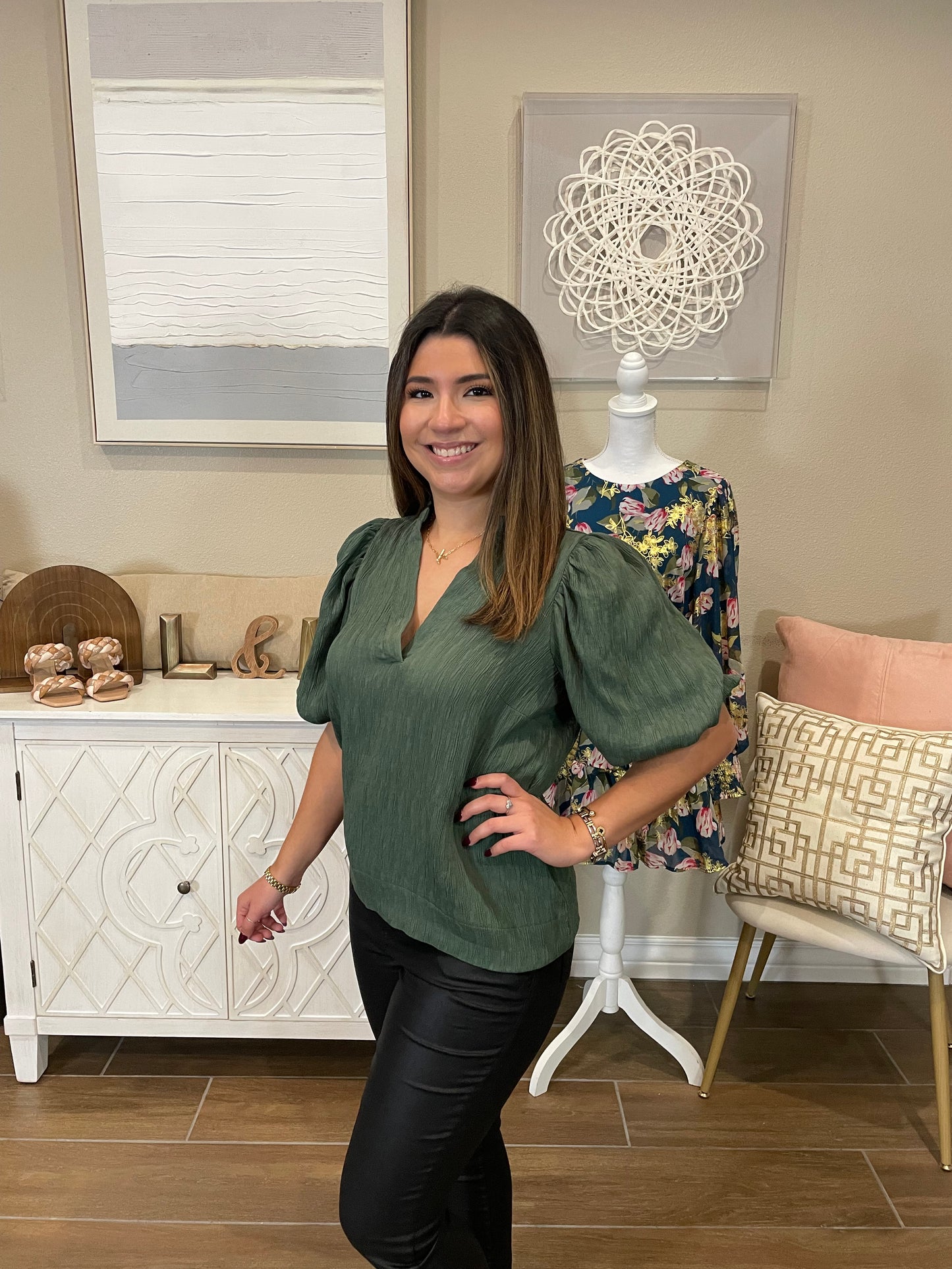 Ami Green Top