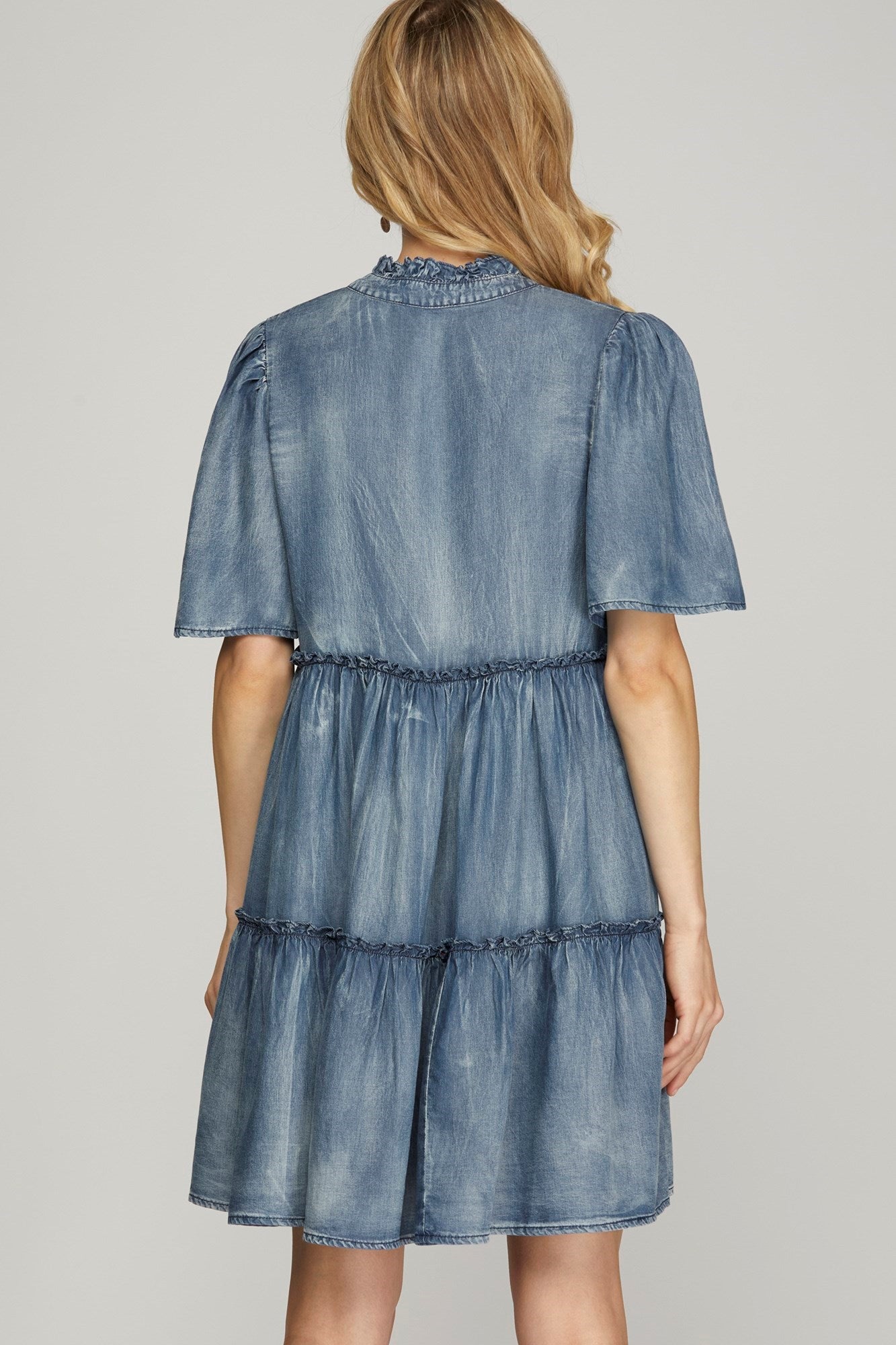 Gaby Denim Blue Dress