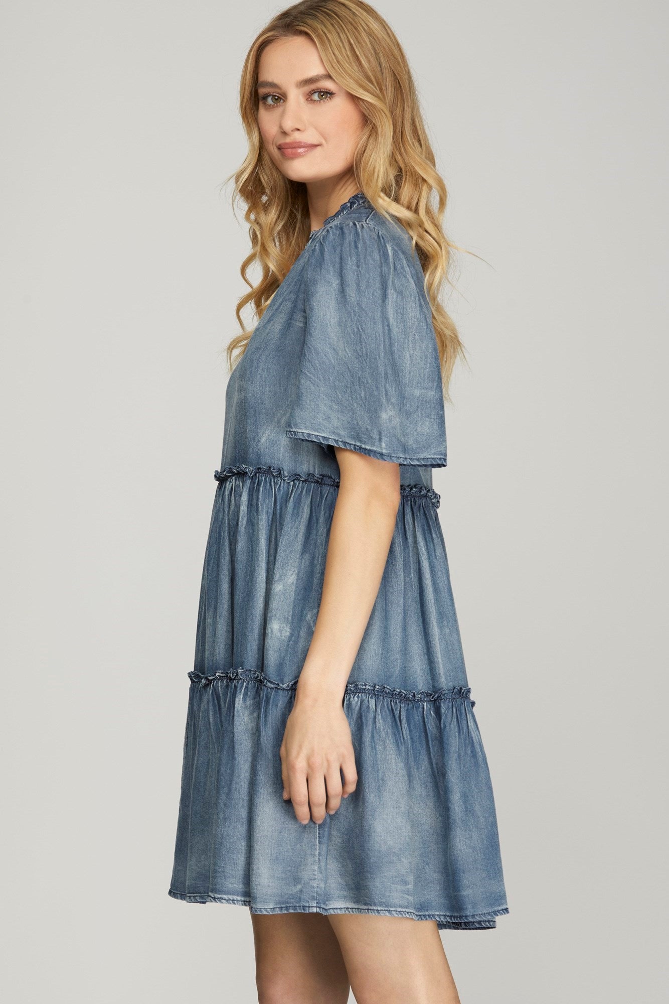 Gaby Denim Blue Dress