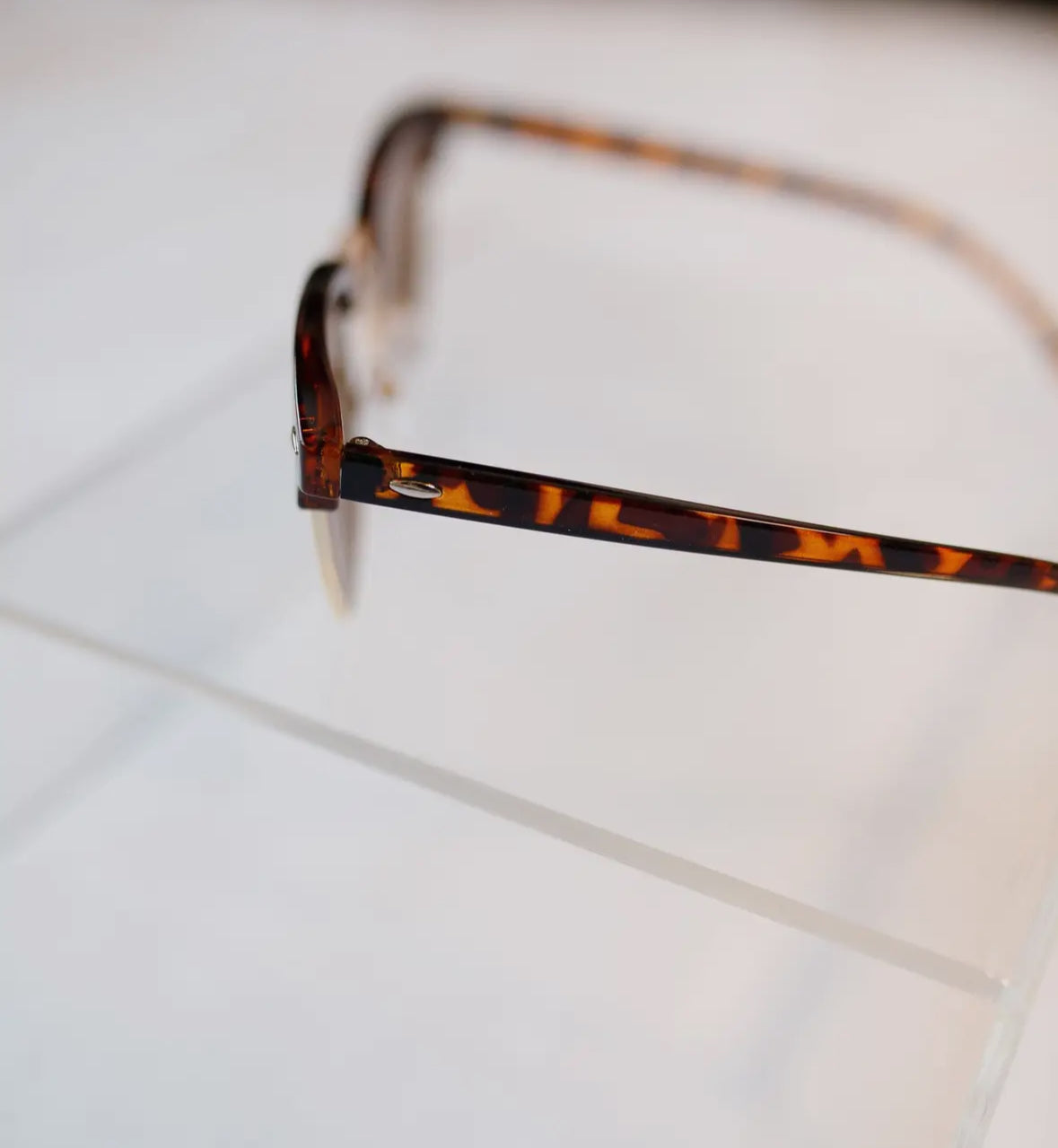 Tortoise Rimless Sunglasses