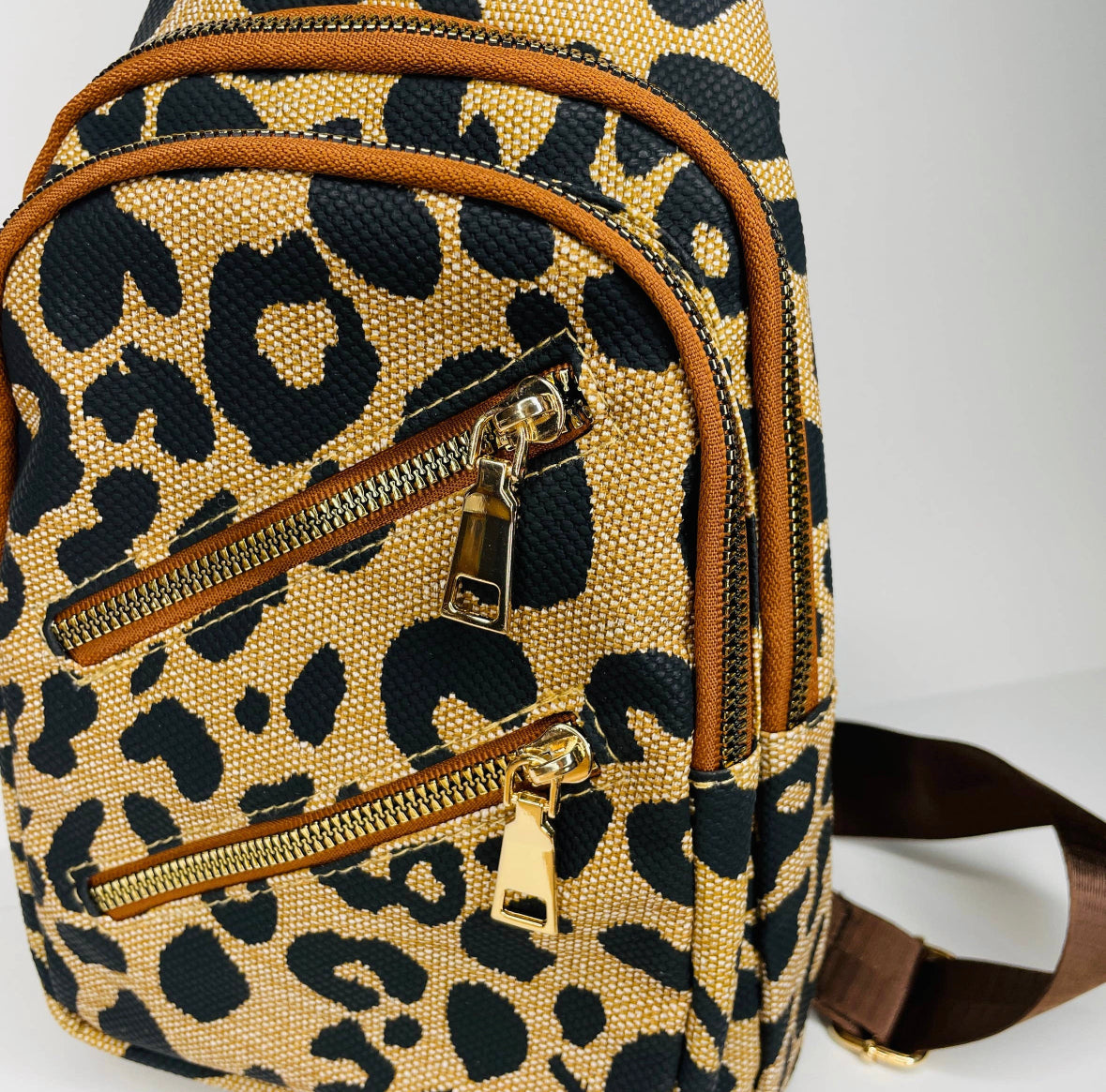 Mika Leopard Sling Bag
