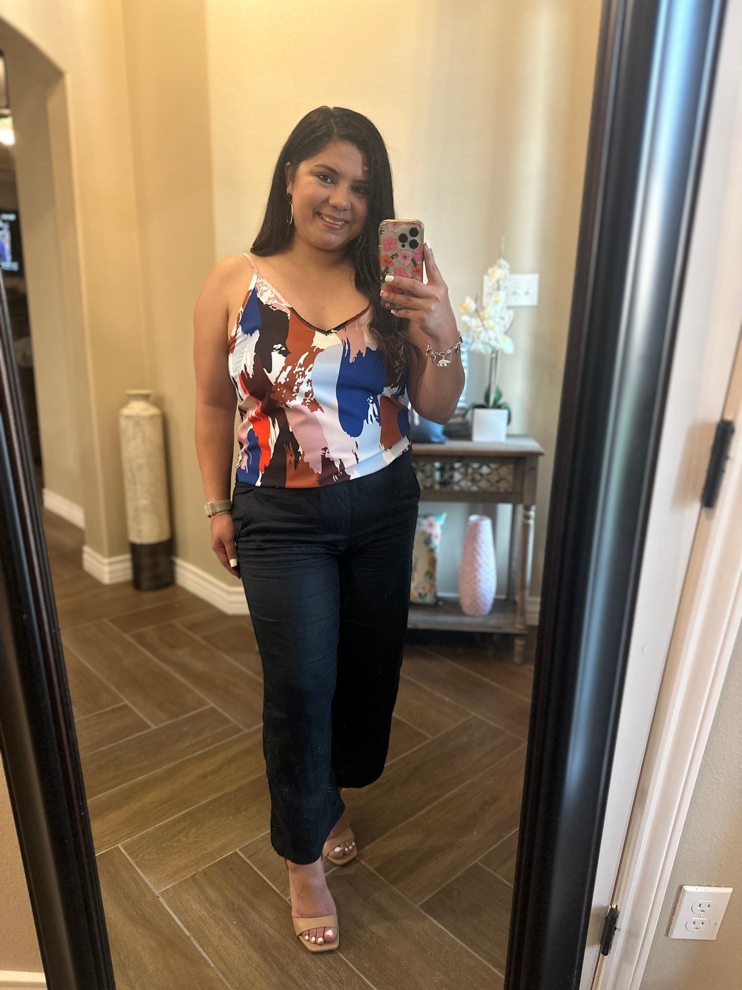 Multi Color Spaghetti Straps Tank