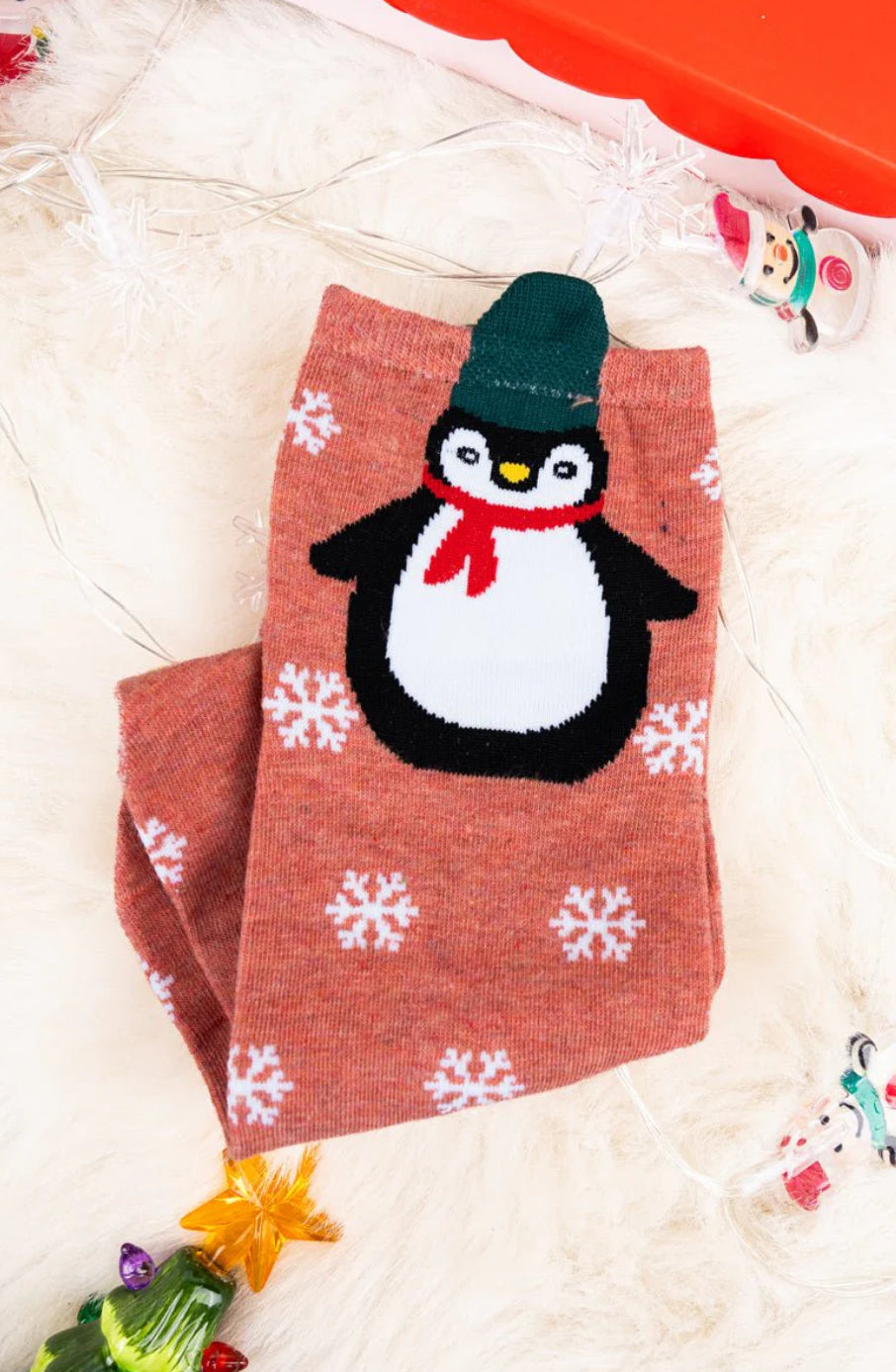 Let It Snow Penguin Socks