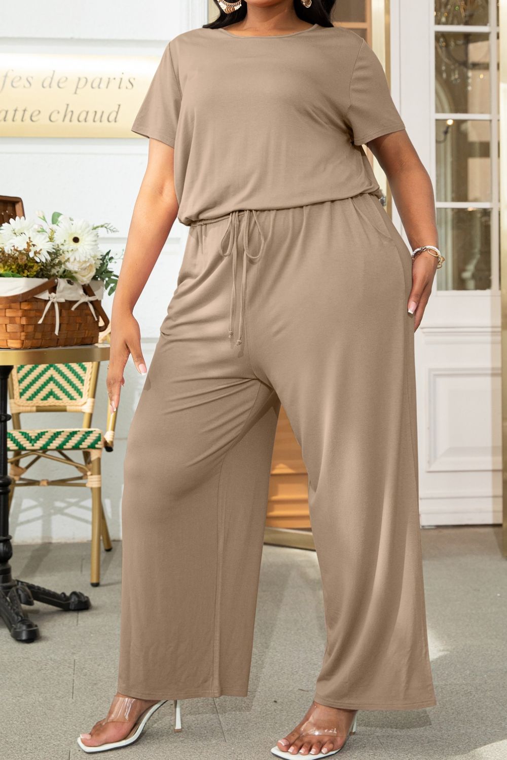 Plus Size Drawstring Jumpsuit (8 Styles)