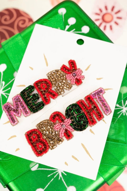 Viola Merry & Bright Festive Seed Bead Pin Set