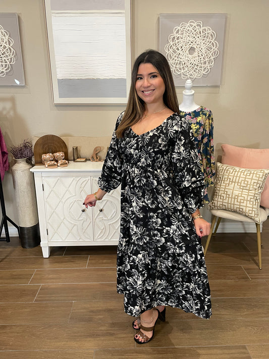 Andi Black Midi Dress