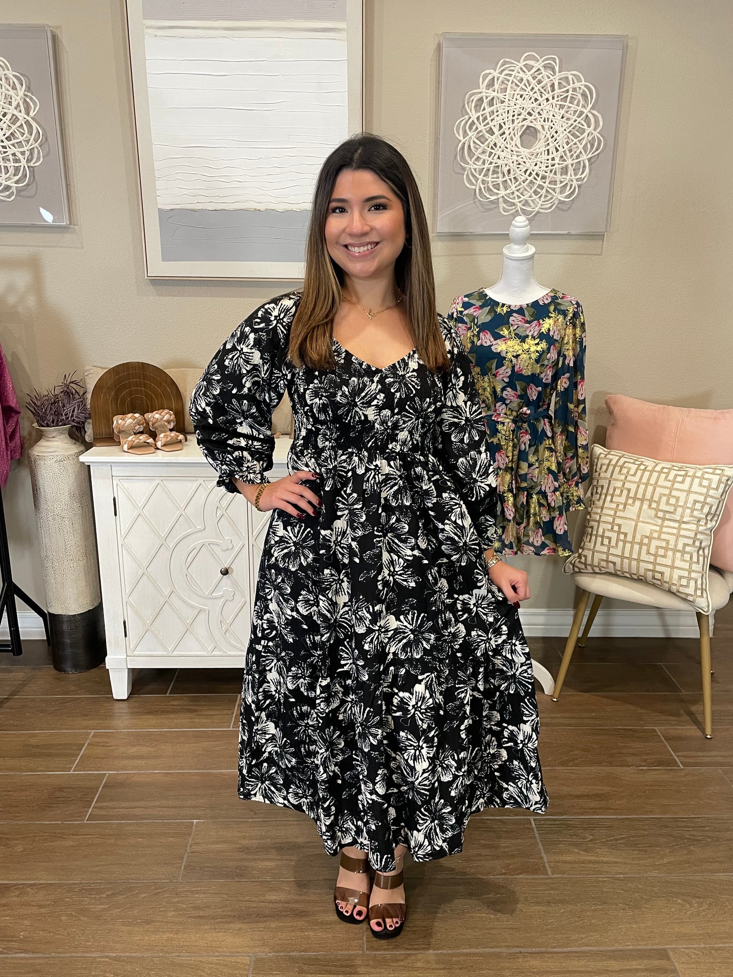 Andi Black Midi Dress
