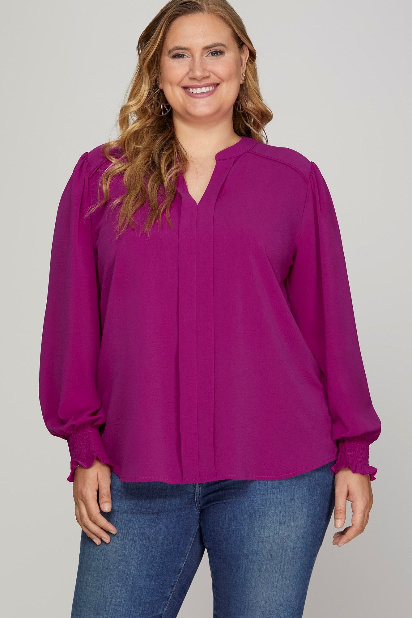 Mellie Magenta Plus Top