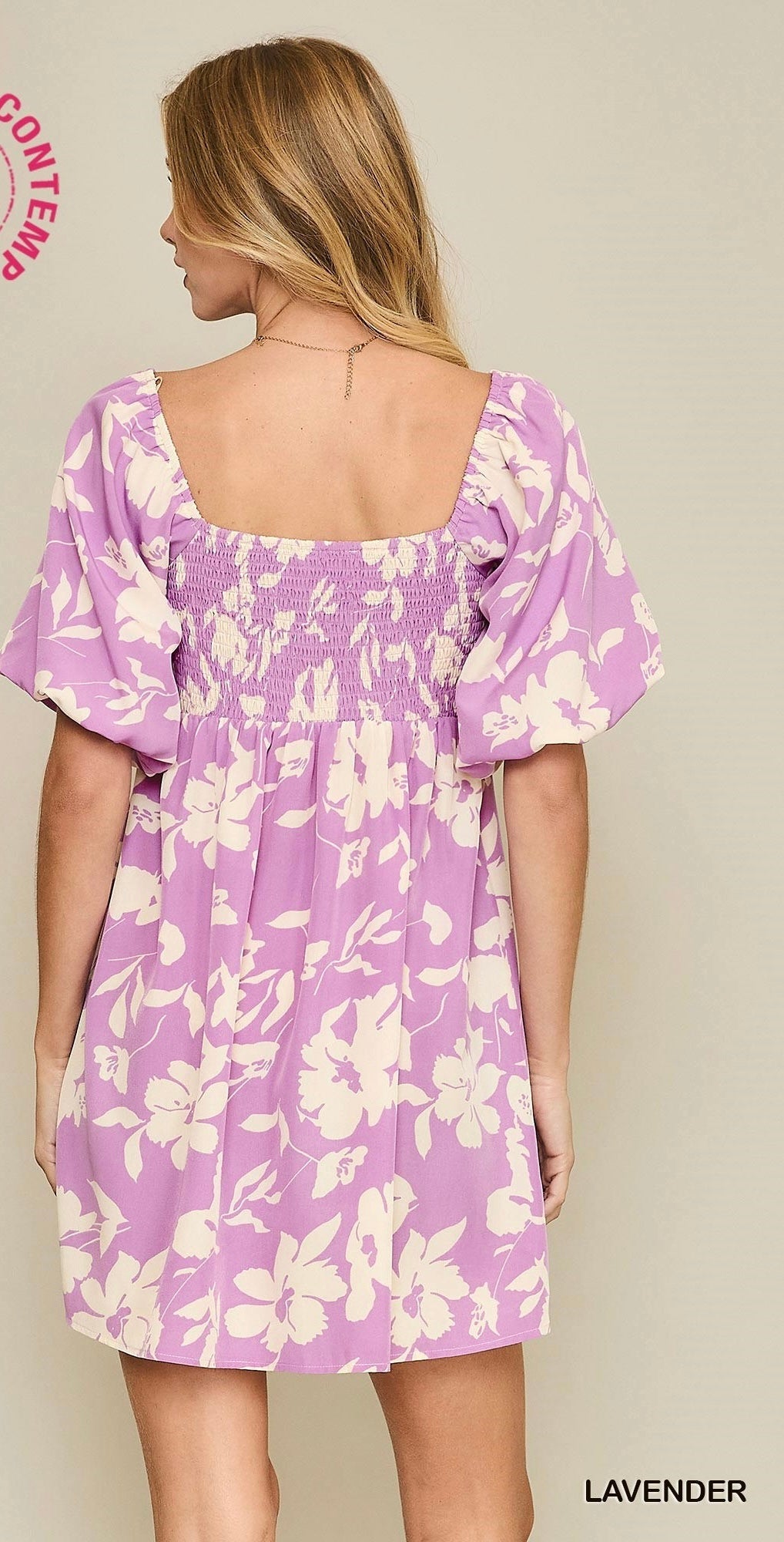 Danielle Lavender Floral Dress