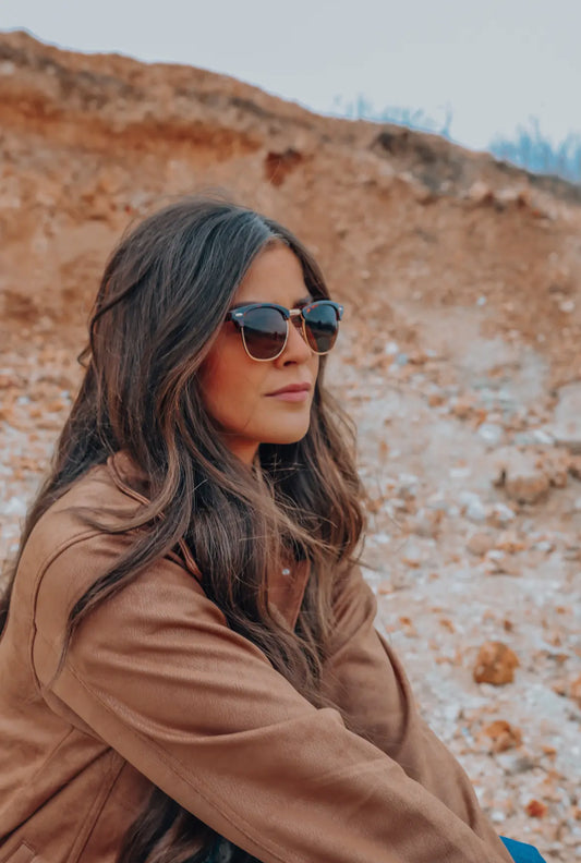 Tortoise Rimless Sunglasses