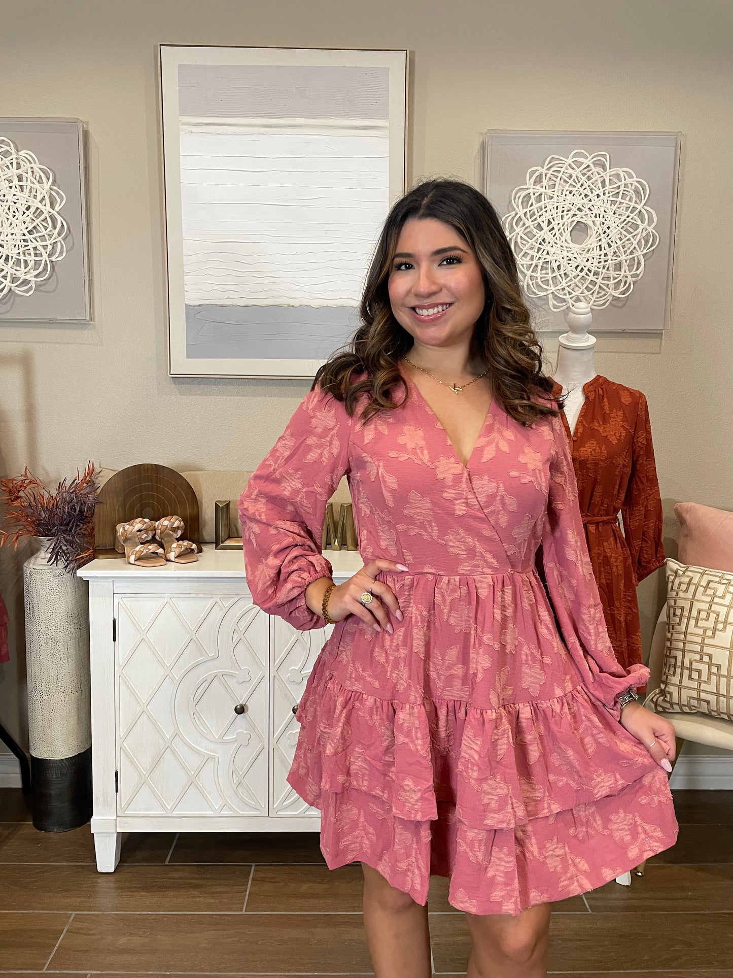 Katie Dusty Rose Dress