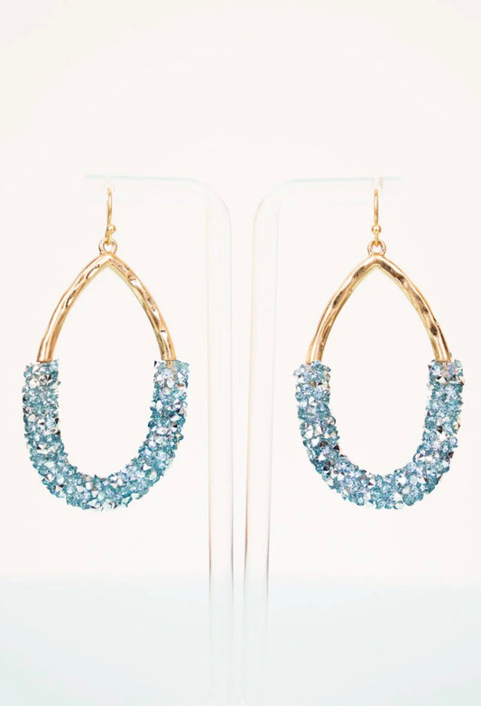 Your Night to Sparkle Turquoise Earrings