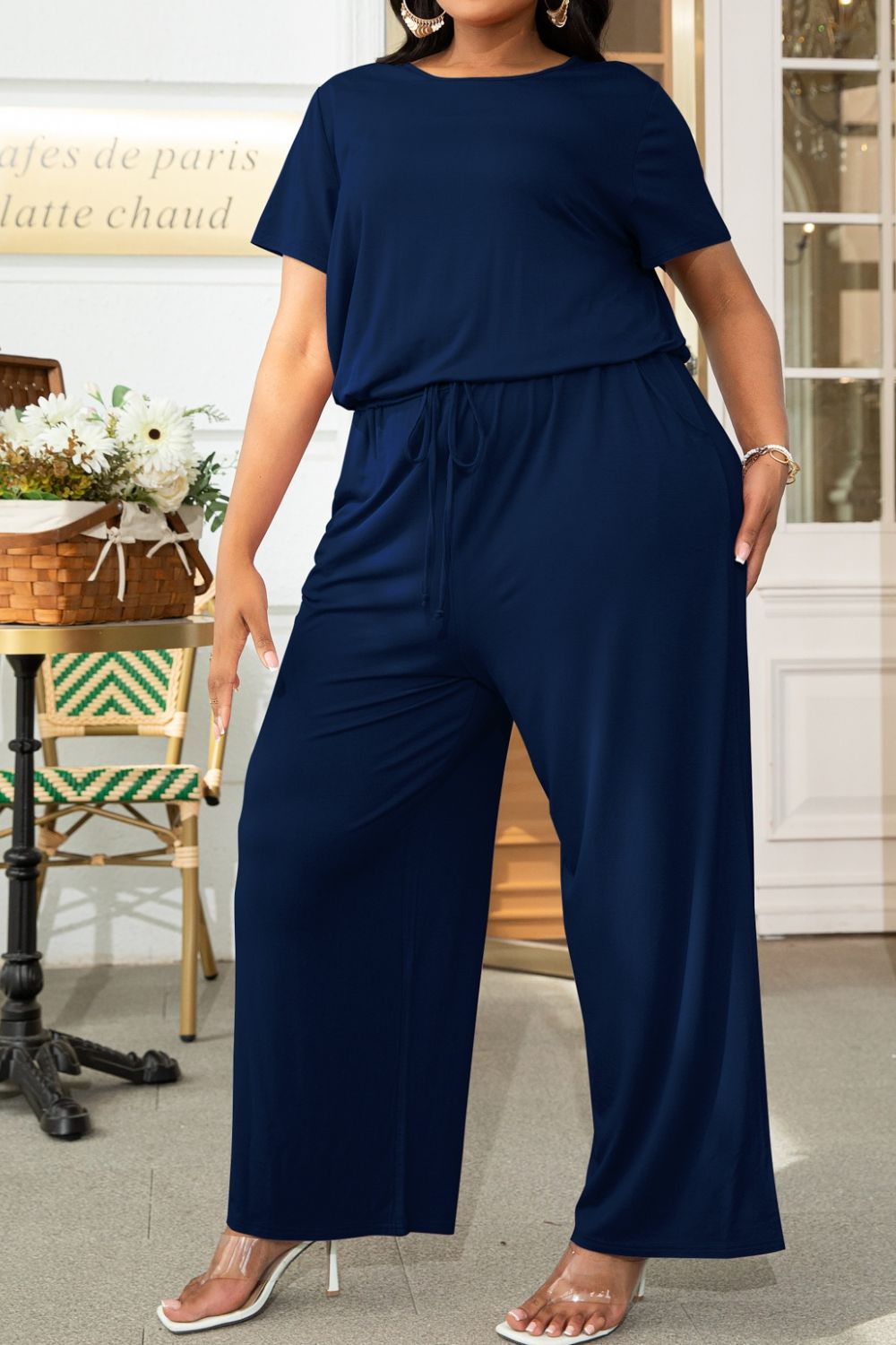 Plus Size Drawstring Jumpsuit (8 Styles)