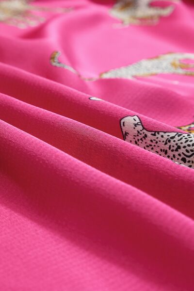 Animal Print Collared Neck Shirt (2 Colors)