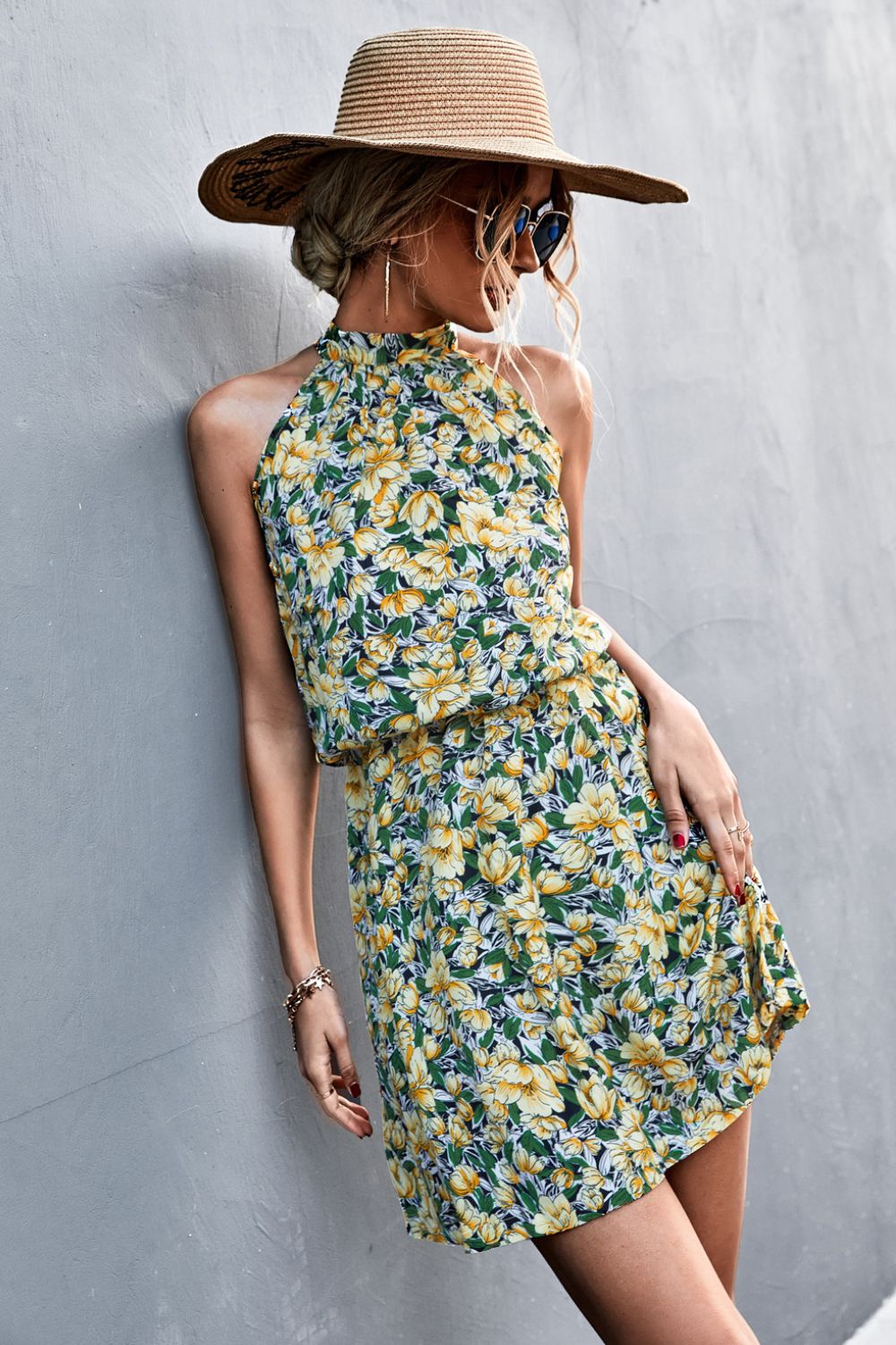 Floral Tied Sleeveless Mini Dress (6 Styles)