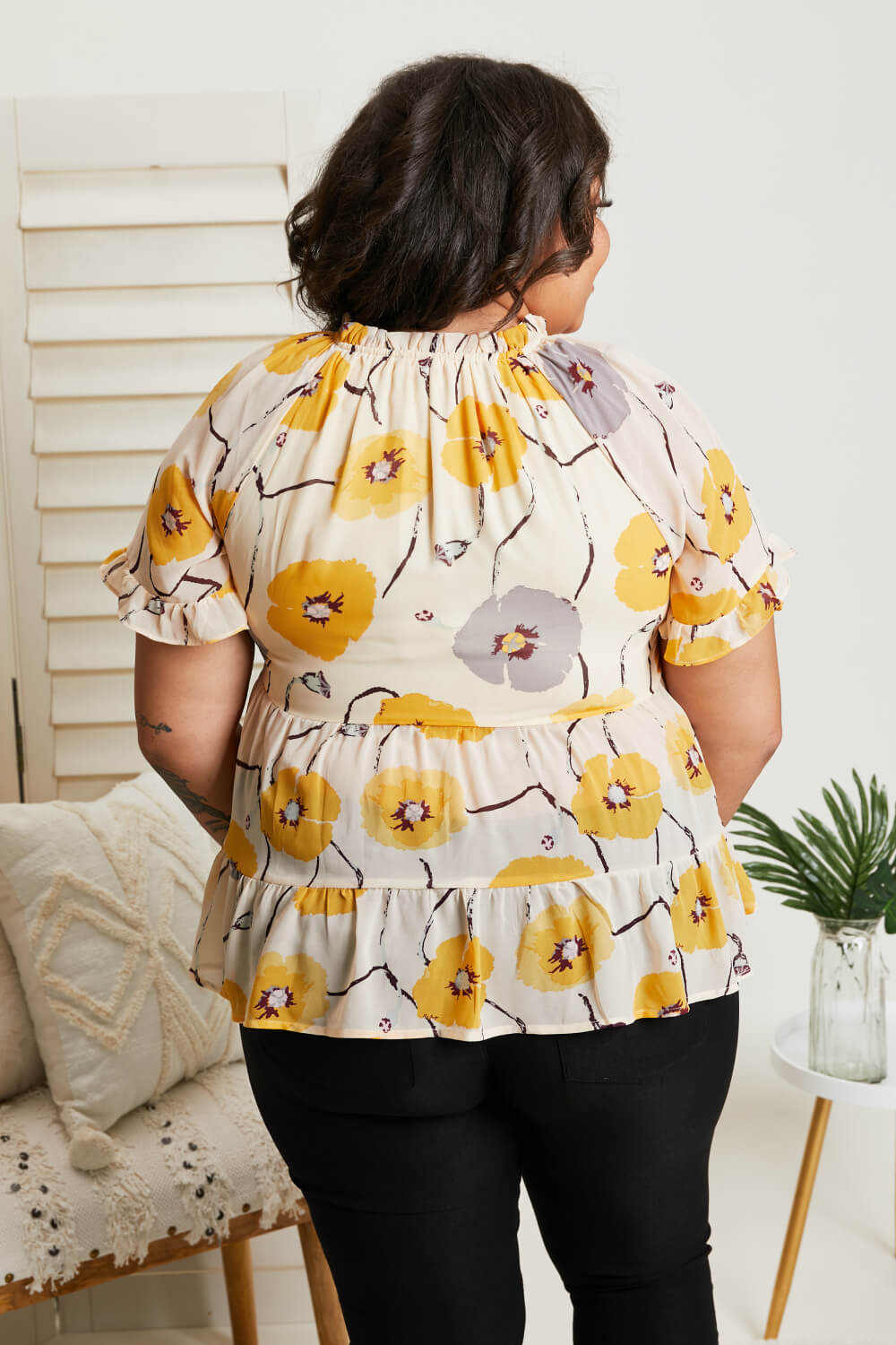 Beautiful Blooms Full Size Floral Top