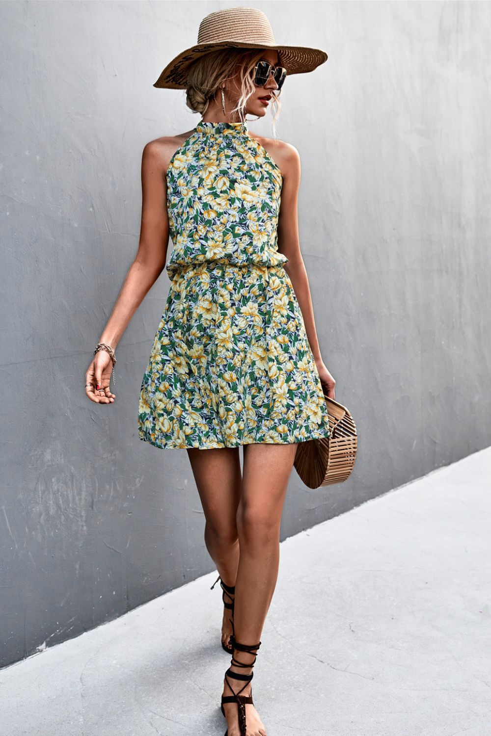 Floral Tied Sleeveless Mini Dress (6 Styles)