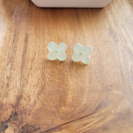 Sage Clover Studs