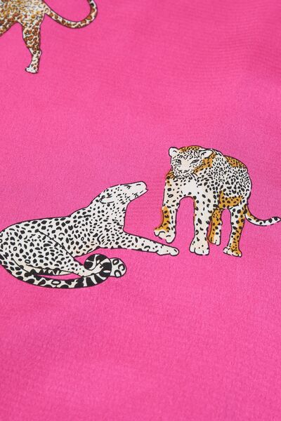 Animal Print Collared Neck Shirt (2 Colors)