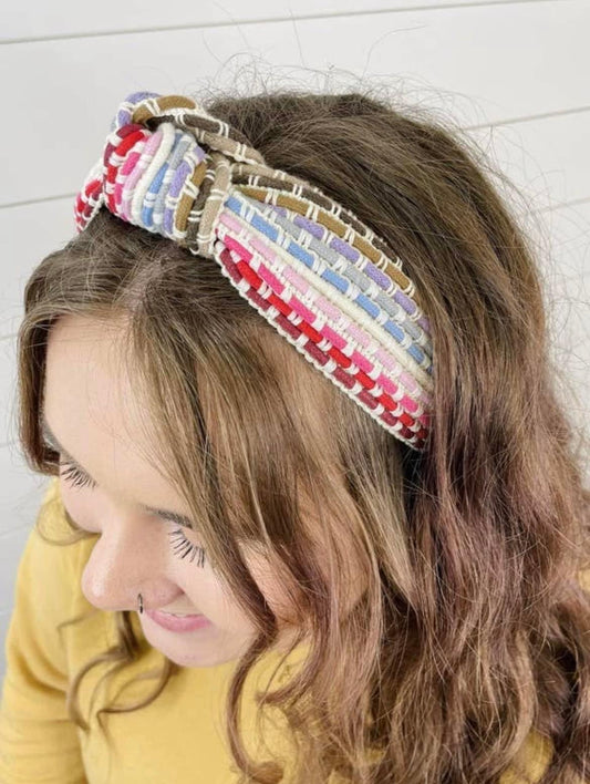 Colorful Day Woven Knot Headband